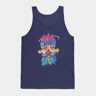 Old man face cartoon Tank Top